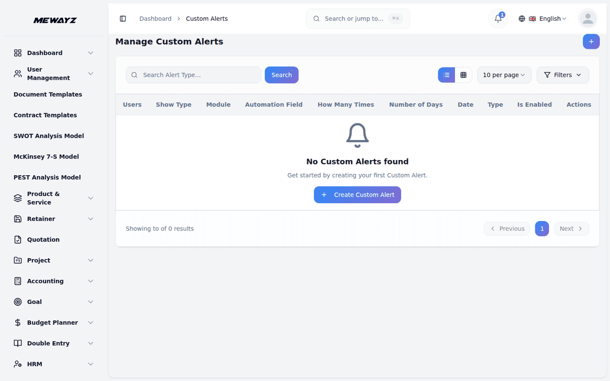 Mewayz Workflow Automation — Custom alerts