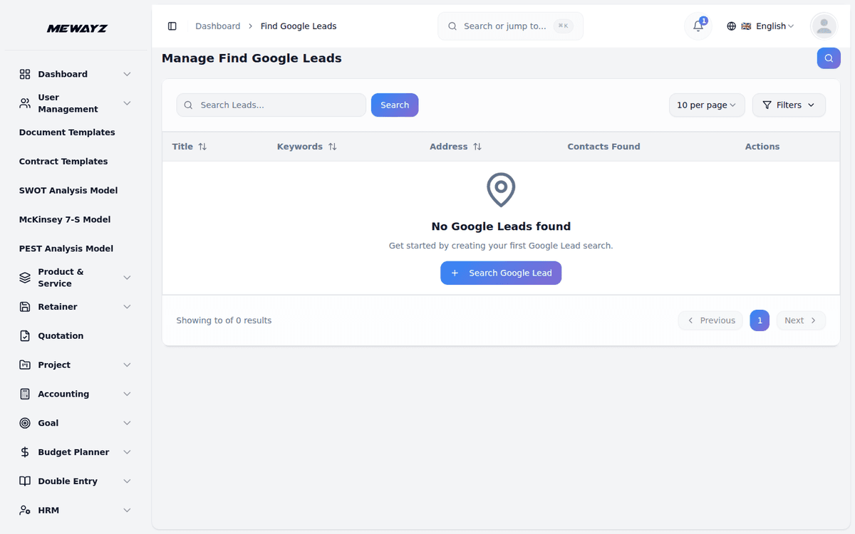 Mewayz Lead Management — Lead finder