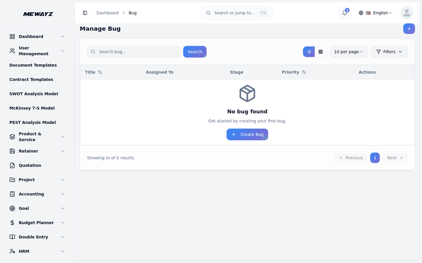 Mewayz project management — issue tracking, tasks, and sprints