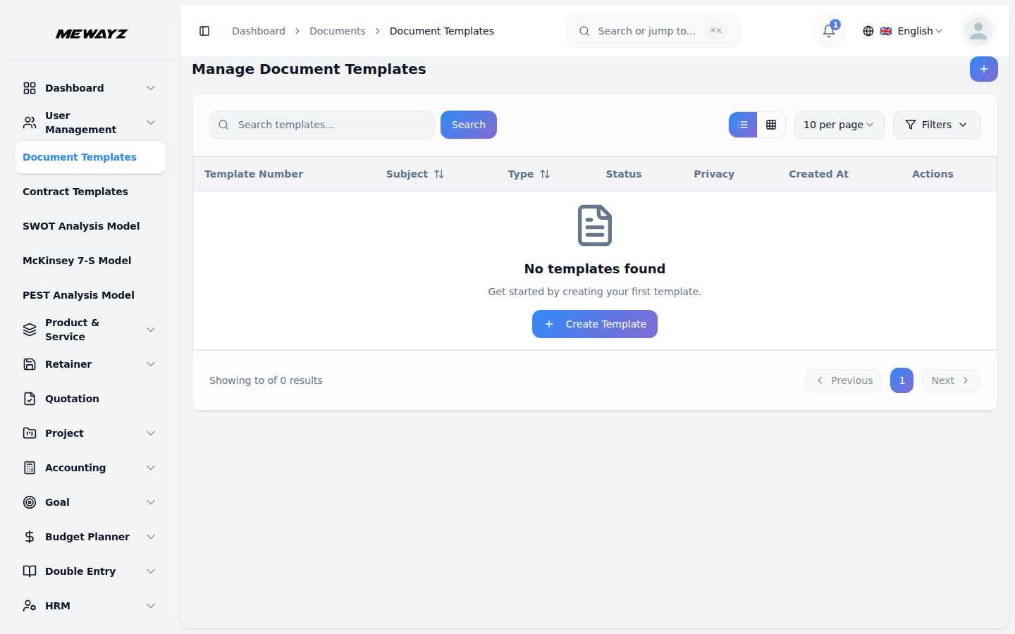 Document templates