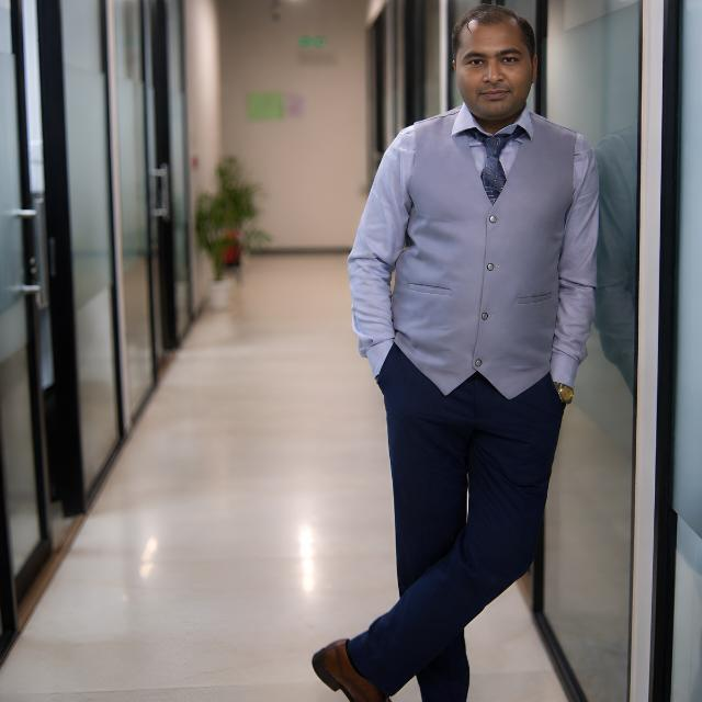 Debanjan Sandhaki at the India office