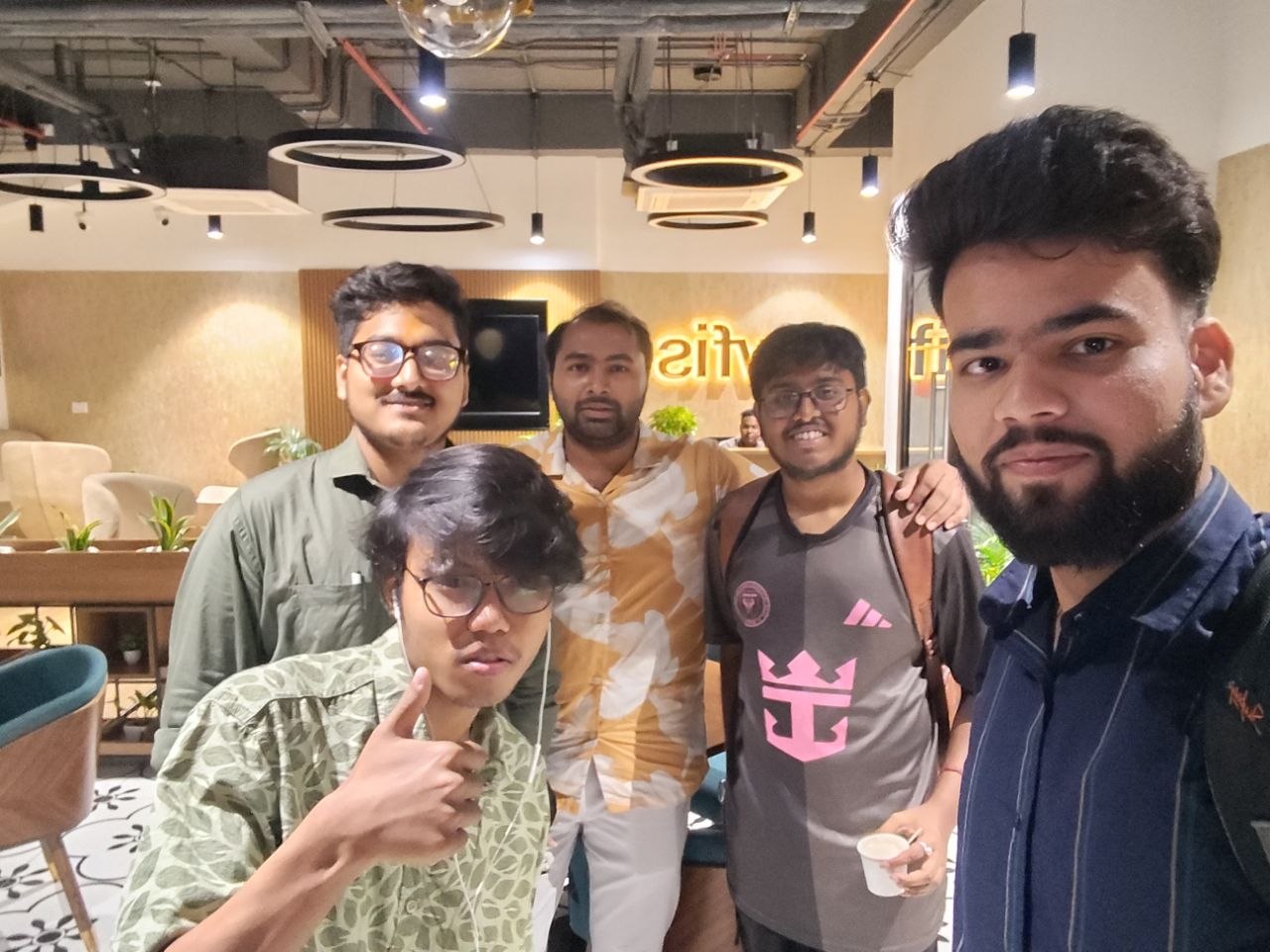 The Mewayz (Formerly Seemless) India team in the office lounge
